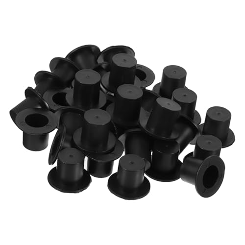 SOLUSTRE 100 Stück Mini Clownhut Kleine Schwarze Kunststoffmützen für DIY Projekte Weihnachtsdekoration Bastelmaterial S für Schulprojekte SOLUSTRE 100 Stück Mini Clownhut Kleine Schwarze Kunststoffmützen für DIY Projekte Weihnachtsdekoration Bastelmaterial S für Schulprojekte von SOLUSTRE