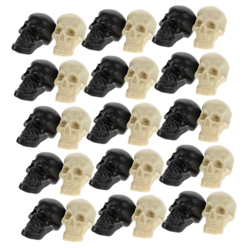 SOLUSTRE 100 Stück Ornament Spuk Puppenhaus Zubehör Halloween Schreibtisch Mini Halloween Dekorationen Geister des Grauens Halloween Dekoration Totenköpfe von SOLUSTRE