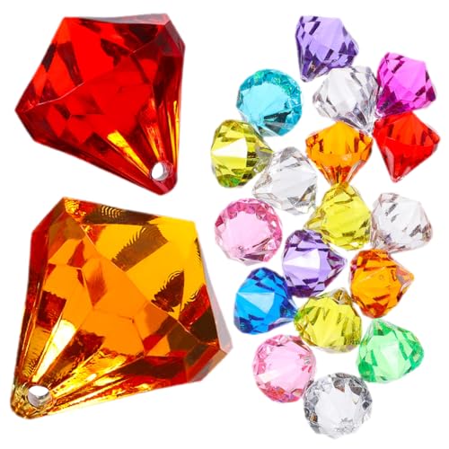 SOLUSTRE 100 Stück Teiliges Diamant Deko Glänzende Piraten Schatzsuche Party Mitgebsel Farbige Schmucksteine für Kindergeburtstag Kreative Hochzeit Tischdekoration Robuste Zufällige Farbe von SOLUSTRE