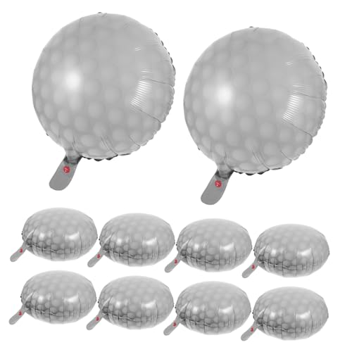 SOLUSTRE 10Stücke Golfball Luftballons Geburtstagsfeier Dekoration für Golf Fans Aluminiumfolie Wiederverwendbar und Langlebig für Geburtstags und Babypartys SOLUSTRE 10Stücke Golfball Luftballons Geburtstagsfeier Dekoration für Golf Fans Aluminiumfolie Wiederverwendbar und Langlebig für Geburtstags und Babypartys von SOLUSTRE