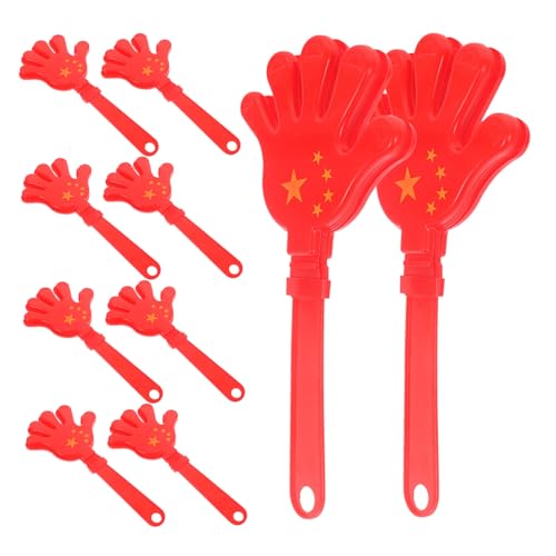 SOLUSTRE 10Stücke Handklapper Klatschhände für Festivals und Partys Interaktive Noisemaker für Feierlichkeiten und Sportevents Farbenfroh und Leicht SOLUSTRE 10Stücke Handklapper Klatschhände für Festivals und Partys Interaktive Noisemaker für Feierlichkeiten und Sportevents Farbenfroh und Leicht von SOLUSTRE