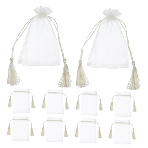 SOLUSTRE 10stücke Pack Leere Organzabeutel Mit Kordelzug Transparente Beutel Zum Verpacken Von Schmuck Süßigkeiten Und Weiteren Für Partygeschenke SOLUSTRE 10stücke Pack Leere Organzabeutel Mit Kordelzug Transparente Beutel Zum Verpacken Von Schmuck Süßigkeiten Und Weiteren Für Partygeschenke von SOLUSTRE