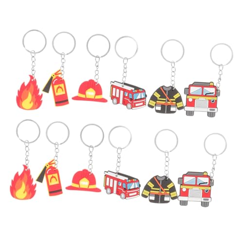 SOLUSTRE 12 Stück Teiliges Feuerwehr Schlüsselanhänger Kreative und Robuste Feuerwehrauto Anhänger Farbenfrohe Schlüsselringe mit Detailreichem Design als Feuerwehrmann Partygeschenk und SOLUSTRE 12 Stück Teiliges Feuerwehr Schlüsselanhänger Kreative und Robuste Feuerwehrauto Anhänger Farbenfrohe Schlüsselringe mit Detailreichem Design als Feuerwehrmann Partygeschenk und von SOLUSTRE