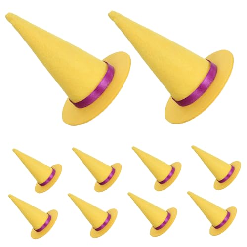 SOLUSTRE 12 Stück Teiliges Mini Filz Hexenhüte in Halloween Flaschenhüllen und Dekorationen für DIY Bastelprojekte Kostümzubehör und Festliche Tischdekorationen SOLUSTRE 12 Stück Teiliges Mini Filz Hexenhüte in Halloween Flaschenhüllen und Dekorationen für DIY Bastelprojekte Kostümzubehör und Festliche Tischdekorationen von SOLUSTRE