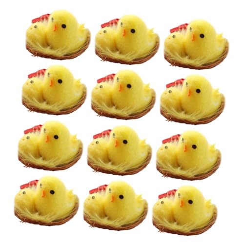 SOLUSTRE 12 Stück Teiliges Mini Küken für Ostern Flauschige Küken Dekofiguren für Osterfeiern und Wohnraumgestaltung Vielseitig Einsetzbar Langlebig und SOLUSTRE 12 Stück Teiliges Mini Küken für Ostern Flauschige Küken Dekofiguren für Osterfeiern und Wohnraumgestaltung Vielseitig Einsetzbar Langlebig und von SOLUSTRE