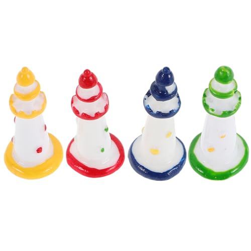 SOLUSTRE Kleiner Leuchtturm Figur aus Kunstharz 12 Stück Aquarium Dekoration Nautische Mikro Landschaftsornamente für Schreibtisch und Aquarien SOLUSTRE Kleiner Leuchtturm Figur aus Kunstharz 12 Stück Aquarium Dekoration Nautische Mikro Landschaftsornamente für Schreibtisch und Aquarien von SOLUSTRE