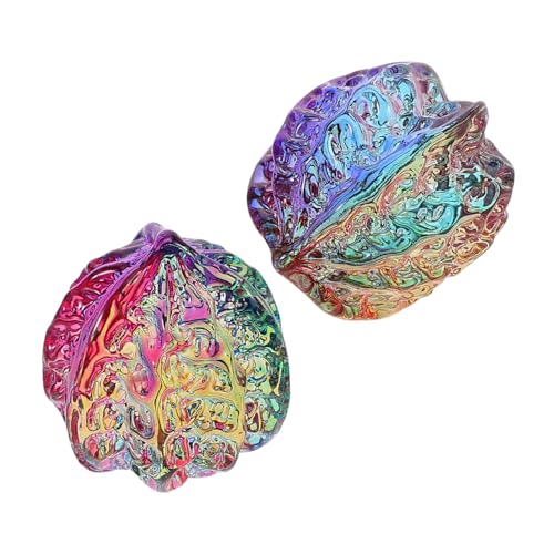 SOLUSTRE 1Paar Mini Walnuss Handmassageball aus Dekorative Übungsrequisite Design Handwerkskunst Vielseitig Einsetzbar für Handübungen von SOLUSTRE
