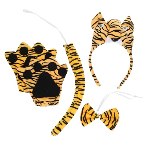 SOLUSTRE 1satz Tiger Kostüm Zubehör Für Halloween Und Tierpartys Niedlicher Tiger Haarreif Mit Handschuhen Für Cosplay Und Bühnenauftritte Für Erwachsene SOLUSTRE 1satz Tiger Kostüm Zubehör Für Halloween Und Tierpartys Niedlicher Tiger Haarreif Mit Handschuhen Für Cosplay Und Bühnenauftritte Für Erwachsene von SOLUSTRE