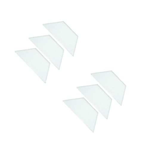 SOLUSTRE 2 Sätze Trapezförmiger Glasblock Linsen Für Lehrhilfen Prisma Geräte Für Physikalische Experimente Halbrunde Linse School Supplies Schul Sachen Konvexe Linse Lehrstütze 3 Stück * 2 von SOLUSTRE
