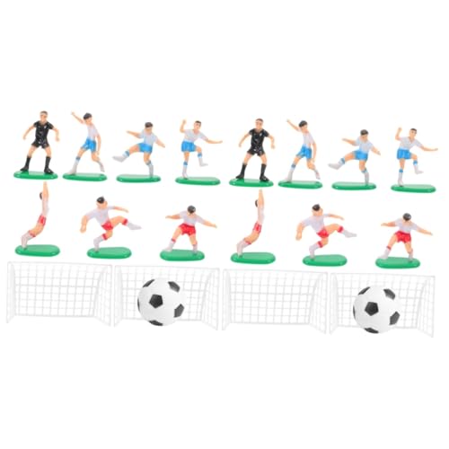 SOLUSTRE 2 Sets Fußball Kuchendekoration Spiel Fußballspiel Cupcake Dekorationen Sport Fußball Für Kuchen Spielfeld Geburtstag Hover Fußballparty Fußball Kuchenaufsatz von SOLUSTRE