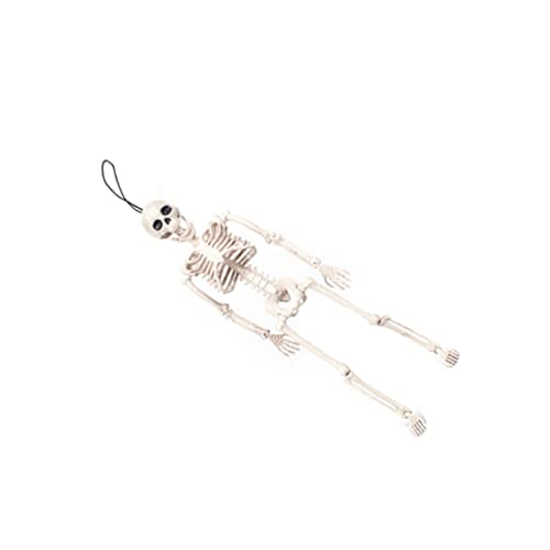 SOLUSTRE 2 Stk Menschliches Skelettmodell Pose-n-stay-skelett Ganzkörper-skelett-requisiten Bewegliche Gelenke Schädel-geist-skelett-requisiten Dekorationen Weiß Künstlich von SOLUSTRE