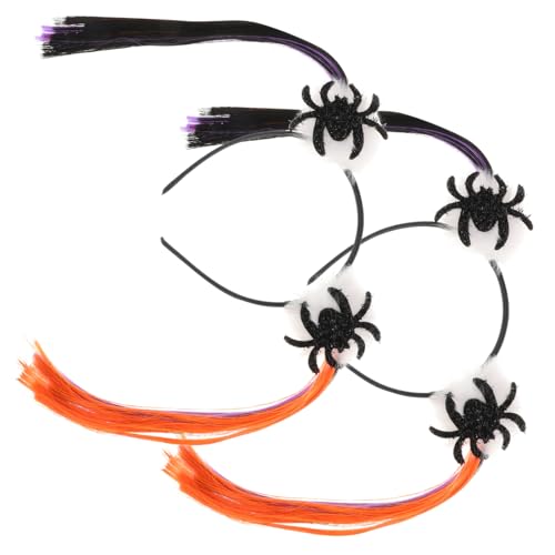 SOLUSTRE 2 Stück Halloween Haarreif Kürbis Stirnband Kreatives Haarband für Gruselige Kostüm Accessoires Bequem und Passend für Party Karneval Festliche Dekoration Zufälliger Stil Orange von SOLUSTRE