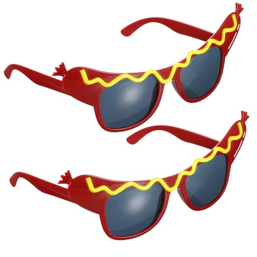 SOLUSTRE 2 Stück Lustige Hot Dog Form Partybrillen für Erwachsene Auffällige Kostüm Accessoires für Hochzeiten Partys und Feiern für Gruppenfotos und Themenpartys SOLUSTRE 2 Stück Lustige Hot Dog Form Partybrillen für Erwachsene Auffällige Kostüm Accessoires für Hochzeiten Partys und Feiern für Gruppenfotos und Themenpartys von SOLUSTRE