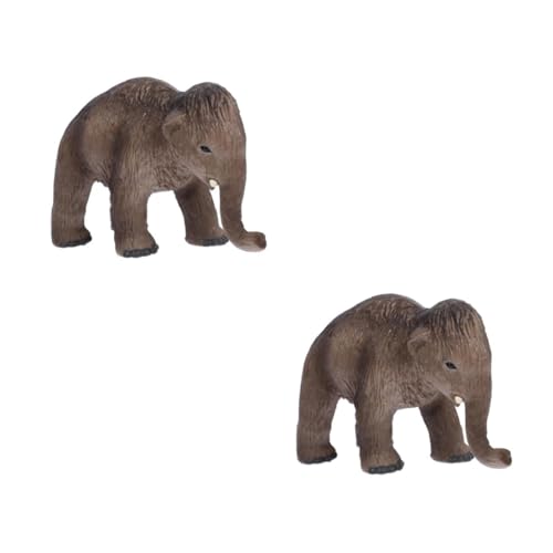 SOLUSTRE 2 Stück Mammutspielzeug Tierfiguren Simulationstierpuppe Realistische Figur Statue Tiermodelle Simulation Tiermodell Hand-Desktop-Ornament Ornamente in Tierform Waldtierfigur PVC SOLUSTRE 2 Stück Mammutspielzeug Tierfiguren Simulationstierpuppe Realistische Figur Statue Tiermodelle Simulation Tiermodell Hand-Desktop-Ornament Ornamente in Tierform Waldtierfigur PVC von SOLUSTRE