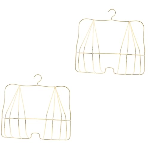 SOLUSTRE 2 Stück Metall Bh Rack Für Damen Zum Aufhängen Von Bildern Aus Draht Geldbörsen Organizer Tragegurte Kommerzieller Wäschekorb Kleiderbügel Bralette Garderobenständer von SOLUSTRE