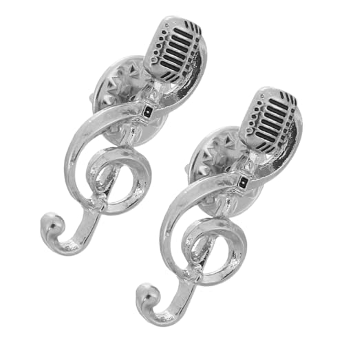 SOLUSTRE 2 Stück Noten Mikrofon Anstecknadel Musikbrosche Anstecknadeln Für Herren Musiknoten Brosche Musikbrosche Musik Anstecknadeln Anstecknadeln Für Damen Geldbörsen SOLUSTRE 2 Stück Noten Mikrofon Anstecknadel Musikbrosche Anstecknadeln Für Herren Musiknoten Brosche Musikbrosche Musik Anstecknadeln Anstecknadeln Für Damen Geldbörsen von SOLUSTRE