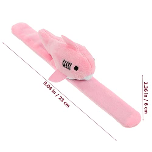 SOLUSTRE 2 Stück Plüsch Hai Klatscharmbänder Weiche Tier Schnapparmbänder Niedliche Handgelenksschmuck für Mädchen und Jungen Party Auszeichnung von SOLUSTRE