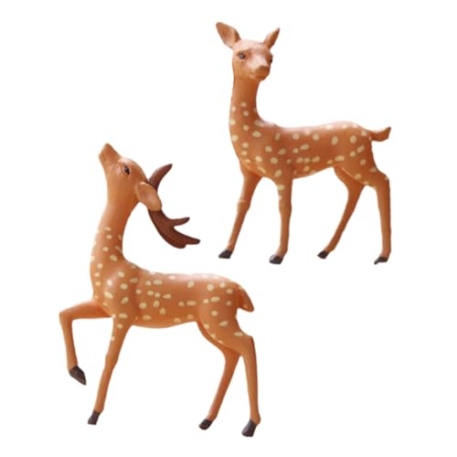 SOLUSTRE 2 Stück REH Figuren Garten Dekoration Miniatur Tier Skulpturen Outdoor Gras Tier Ornament für Mikro Landschaft Pflanzenhaus Tischdeko SOLUSTRE 2 Stück REH Figuren Garten Dekoration Miniatur Tier Skulpturen Outdoor Gras Tier Ornament für Mikro Landschaft Pflanzenhaus Tischdeko von SOLUSTRE