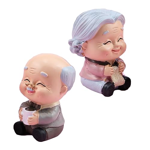 SOLUSTRE 2 Stück Resin Cake Toppers Älteres Figuren Tortenfigur Tortendeko Langlebig Geruchlos Lebensmittelecht Vielseitig für Geburtstags und Jubiläumskuchen SOLUSTRE 2 Stück Resin Cake Toppers Älteres Figuren Tortenfigur Tortendeko Langlebig Geruchlos Lebensmittelecht Vielseitig für Geburtstags und Jubiläumskuchen von SOLUSTRE