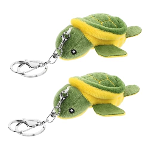 SOLUSTRE 2 Stück Teiliges Plüsch Schildkröte Schlüsselanhänger Niedliche Cartoon Anhänger für Taschen Rucksäcke und Silberner Metallverschluss für Partys und Glücksbringer SOLUSTRE 2 Stück Teiliges Plüsch Schildkröte Schlüsselanhänger Niedliche Cartoon Anhänger für Taschen Rucksäcke und Silberner Metallverschluss für Partys und Glücksbringer von SOLUSTRE