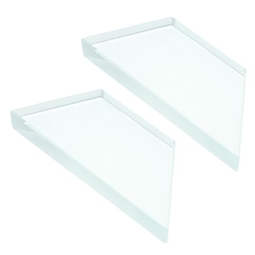 SOLUSTRE 2 Stück Trapezförmiger Optischer Glasblock Physik-lernmaterial für Lichtbrechung und Optische Experimente Robustes Glaslaborinstrument für Unterricht und Studien von SOLUSTRE