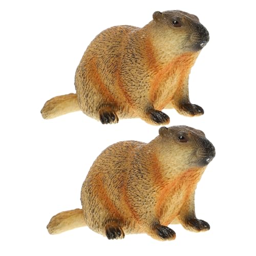SOLUSTRE 2 Stücke Groundhog Modell Simulation Tiere Groundhog Dekoration Miniatur Groundhog Figurine Groundhog Handwerk Groundhog Ornament Kunststoff SOLUSTRE 2 Stücke Groundhog Modell Simulation Tiere Groundhog Dekoration Miniatur Groundhog Figurine Groundhog Handwerk Groundhog Ornament Kunststoff von SOLUSTRE