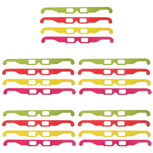 SOLUSTRE 20 Stück 3D-Brille Kinder- Quadratische Brille Pappbrille Für Kinder Glashalter Brille 3D-Filme 3D-Brille Für Filme 3D-Sehbrille Lichterrahmen SOLUSTRE 20 Stück 3D-Brille Kinder- Quadratische Brille Pappbrille Für Kinder Glashalter Brille 3D-Filme 3D-Brille Für Filme 3D-Sehbrille Lichterrahmen von SOLUSTRE