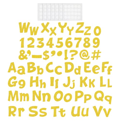 SOLUSTRE 216 Stück Teiliges Dekorative Buchstaben aus Papier für Pinnwände Glitzer Buchstaben für Klassenzimmer Partys und zur Kreativen Raumgestaltung SOLUSTRE 216 Stück Teiliges Dekorative Buchstaben aus Papier für Pinnwände Glitzer Buchstaben für Klassenzimmer Partys und zur Kreativen Raumgestaltung von SOLUSTRE