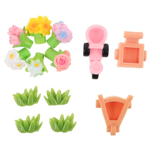 SOLUSTRE 22 Stück Miniaturpflanzen, Mini-Figuren aus Kunstharz für Zuhause, Büro, Mikrolandschaften und Kuchendekor – winzige Topfblumen für Garten, Puppenhaus-Dekorationen SOLUSTRE 22 Stück Miniaturpflanzen, Mini-Figuren aus Kunstharz für Zuhause, Büro, Mikrolandschaften und Kuchendekor – winzige Topfblumen für Garten, Puppenhaus-Dekorationen von SOLUSTRE