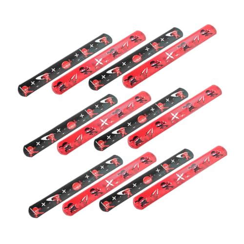 SOLUSTRE 24 Stück Ninja Slap Armbänder Kreative Partygeschenke für Ninja Muster Dehnbar und Einfach zu Tragen für Geburtstagsfeiern und Dekorationen SOLUSTRE 24 Stück Ninja Slap Armbänder Kreative Partygeschenke für Ninja Muster Dehnbar und Einfach zu Tragen für Geburtstagsfeiern und Dekorationen von SOLUSTRE