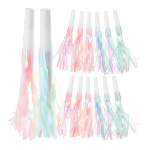SOLUSTRE 24 Stück Quastenpfeife Partydekoration Hochzeit Halloween Party für Partys Lustige Tröten Hörner Krachmacher Blowouts Pfeifen Blowouts Krachmacher Party Blowouts Plastik von SOLUSTRE