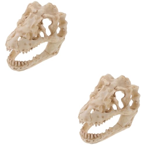 SOLUSTRE 2St Reptilien-Dinosaurier-Schädelmodell aus Harz falsche Knochen Dinosauriermaske Figur Kran bücherregal dekoration buchregal dekoration Dinosaurierskelettmodell Dinosauriermodell SOLUSTRE 2St Reptilien-Dinosaurier-Schädelmodell aus Harz falsche Knochen Dinosauriermaske Figur Kran bücherregal dekoration buchregal dekoration Dinosaurierskelettmodell Dinosauriermodell von SOLUSTRE