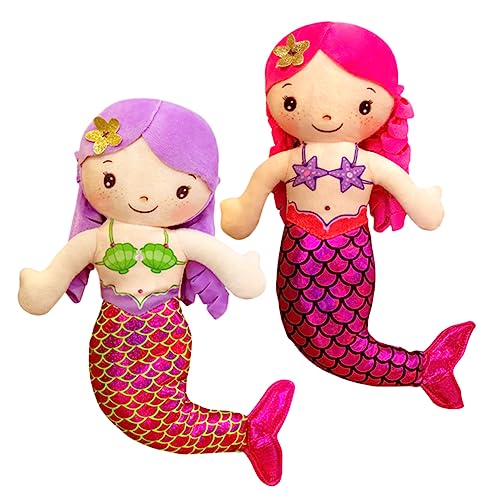 SOLUSTRE 2Stücke Meerjungfrauenpuppen für Kleine Plüschspielzeug aus Cartoon Dekoration für Sofa Bett und Auto Farbenfrohe SOLUSTRE 2Stücke Meerjungfrauenpuppen für Kleine Plüschspielzeug aus Cartoon Dekoration für Sofa Bett und Auto Farbenfrohe von SOLUSTRE