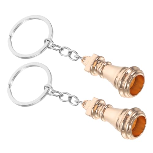 SOLUSTRE 2pcs Edelstahl -schachkette Für Frauen Süße Schlüsselbund Mit Kleinen Schachanhängen Für Geldbörsen Rucksäcke Schlüsselbund Für Autoketten von SOLUSTRE