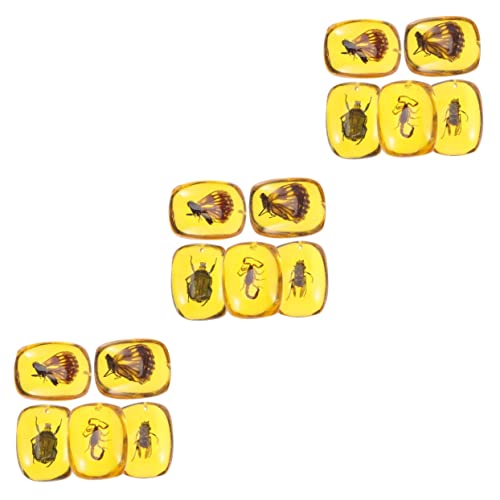 SOLUSTRE 3 Sätze Dekorativer Anhänger Exemplar Anhänger - Reize Muster Anhänger Schlüsselanhänger-hängeornament Babyzubehör Halskettenteile Harz. 5 Stück * 3 SOLUSTRE 3 Sätze Dekorativer Anhänger Exemplar Anhänger - Reize Muster Anhänger Schlüsselanhänger-hängeornament Babyzubehör Halskettenteile Harz. 5 Stück * 3 von SOLUSTRE