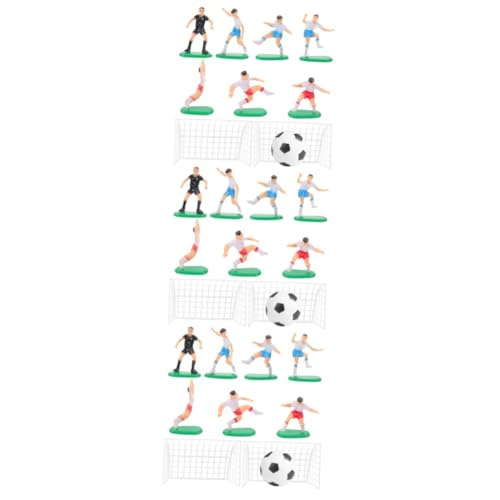 SOLUSTRE 3 Sätze Fußball Kuchen Dekoration Sport Dekorationen Thematisiert Fußball-geburtstagskuchendekoration Geburtstagstortenfußball Tonhöhe Fußballdekoration Für Kuchen Topper Pvc von SOLUSTRE