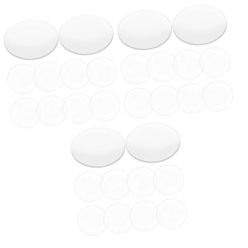 SOLUSTRE 3 Sätze Lupe Led Physik Optische Linse Beleuchtet Lichter Ausrüstung Konvexe Linse Vergrößerung Ersatzlinse Durchsichtig Konvexe Linsen Optische Acryllinse Transparent 10 Stück * 3 von SOLUSTRE