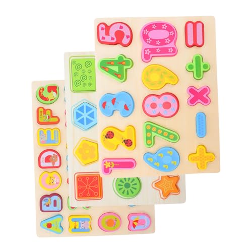 SOLUSTRE 3 Stück Holzpuzzle Zahlenrätsel-Brett Puzzlebrett aus Holz Lernspielzeug aus Holz Formsortierpuzzle Lernspielzeug für Vorschulkinder Puzzle- für Frühe Lernpuzzles SOLUSTRE 3 Stück Holzpuzzle Zahlenrätsel-Brett Puzzlebrett aus Holz Lernspielzeug aus Holz Formsortierpuzzle Lernspielzeug für Vorschulkinder Puzzle- für Frühe Lernpuzzles von SOLUSTRE