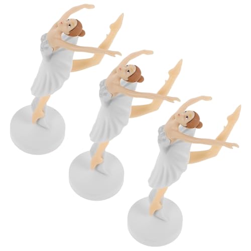 SOLUSTRE 3 Stück Kuchendekoration Mädchen Geburtstag Ballettröckchen Miniatur Figur Rosa Topper Party Ornament Dekorieren Von Balletttorten Wunder Girly Hochzeitsdekor Weiß Pvc SOLUSTRE 3 Stück Kuchendekoration Mädchen Geburtstag Ballettröckchen Miniatur Figur Rosa Topper Party Ornament Dekorieren Von Balletttorten Wunder Girly Hochzeitsdekor Weiß Pvc von SOLUSTRE