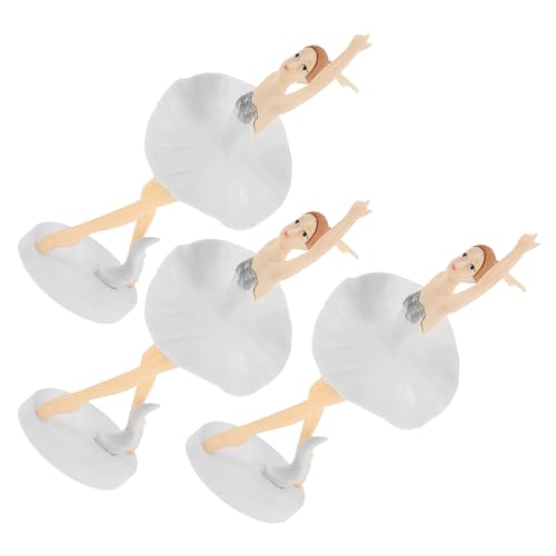 SOLUSTRE 3 Stück Kuchendekorationspuppe geburtstagskuchen tanz Kuchen Verzierung Tischdekoration Figuren Mädchen Ballett Tortenaufsätze für Geburtstage Hochzeits-Cupcake-Topper PVC Weiß SOLUSTRE 3 Stück Kuchendekorationspuppe geburtstagskuchen tanz Kuchen Verzierung Tischdekoration Figuren Mädchen Ballett Tortenaufsätze für Geburtstage Hochzeits-Cupcake-Topper PVC Weiß von SOLUSTRE
