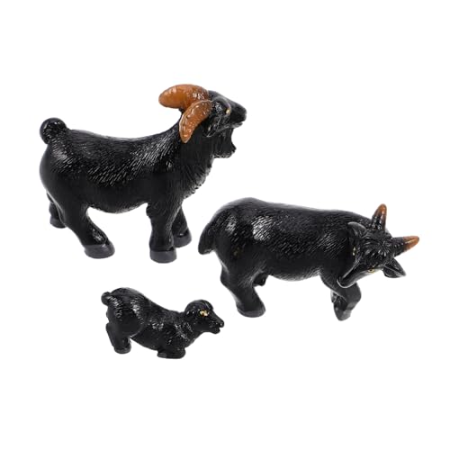 SOLUSTRE 3 Stück Realistisches Schwarzes Ziegenmodell Teiliges Miniatur Schaf Figuren für Mikrolandschaften Detailreiche Resin Tierstatue Dekoration für Zuhause und Büro SOLUSTRE 3 Stück Realistisches Schwarzes Ziegenmodell Teiliges Miniatur Schaf Figuren für Mikrolandschaften Detailreiche Resin Tierstatue Dekoration für Zuhause und Büro von SOLUSTRE