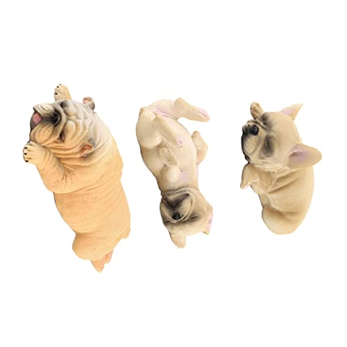 SOLUSTRE 3 Stück Teiliges Bulldoggenmodell aus Kunststoff Realistische Hundestatue Schlafende Welpen Dekoration für Schreibtisch und Umweltfreundlich Langlebig Geschenkidee SOLUSTRE 3 Stück Teiliges Bulldoggenmodell aus Kunststoff Realistische Hundestatue Schlafende Welpen Dekoration für Schreibtisch und Umweltfreundlich Langlebig Geschenkidee von SOLUSTRE