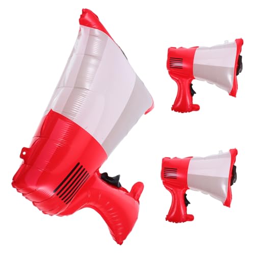 SOLUSTRE 3 Stück Trompetenballon Megaphon-Ballons für Feuerparty begünstigt Luftballons Feuerwehrauto-Luftballons Hochleistungsballons Partyballons Aluminiumfolie rot SOLUSTRE 3 Stück Trompetenballon Megaphon-Ballons für Feuerparty begünstigt Luftballons Feuerwehrauto-Luftballons Hochleistungsballons Partyballons Aluminiumfolie rot von SOLUSTRE