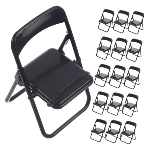 SOLUSTRE 30 Stück Handyhalter Miniaturen Sitz Winzige Stuhlstütze Mini-klappstuhl-telefonständer Miniatur-puppenstubenmöbel Kleine Stuhlfigur Mini-Stuhl-telefonständer Black Plastik SOLUSTRE 30 Stück Handyhalter Miniaturen Sitz Winzige Stuhlstütze Mini-klappstuhl-telefonständer Miniatur-puppenstubenmöbel Kleine Stuhlfigur Mini-Stuhl-telefonständer Black Plastik von SOLUSTRE