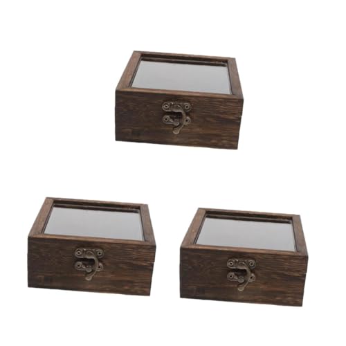 SOLUSTRE 3Er-Box Kästchen mit Insektenproben Pin-Anzeige Holzvitrine Schattenboxen Rock-Vitrine getrockneter Blumenkasten Shadowbox-Bilderrahmen Probenanzeige Pin Vitrine Light Brown SOLUSTRE 3Er-Box Kästchen mit Insektenproben Pin-Anzeige Holzvitrine Schattenboxen Rock-Vitrine getrockneter Blumenkasten Shadowbox-Bilderrahmen Probenanzeige Pin Vitrine Light Brown von SOLUSTRE
