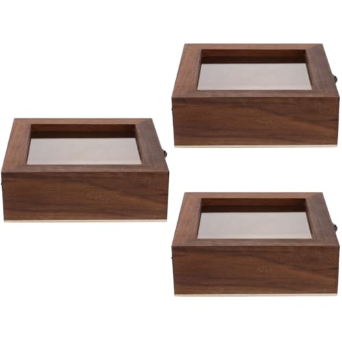 SOLUSTRE 3St Muster Vitrine Modell Vitrine Shadowbox Vitrine Uhrenhalter Etui Uhrenboxen sammlerstücke schmetterlinge Probenvitrine für getrocknete Blumen Acryl Light Brown SOLUSTRE 3St Muster Vitrine Modell Vitrine Shadowbox Vitrine Uhrenhalter Etui Uhrenboxen sammlerstücke schmetterlinge Probenvitrine für getrocknete Blumen Acryl Light Brown von SOLUSTRE