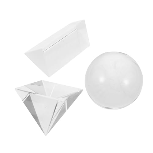 SOLUSTRE Ceystal Prism Set 3er-pack Glasbausteine Optische Pyramide Für Fotografie-effekte Physik-lernen SOLUSTRE Ceystal Prism Set 3er-pack Glasbausteine Optische Pyramide Für Fotografie-effekte Physik-lernen von SOLUSTRE