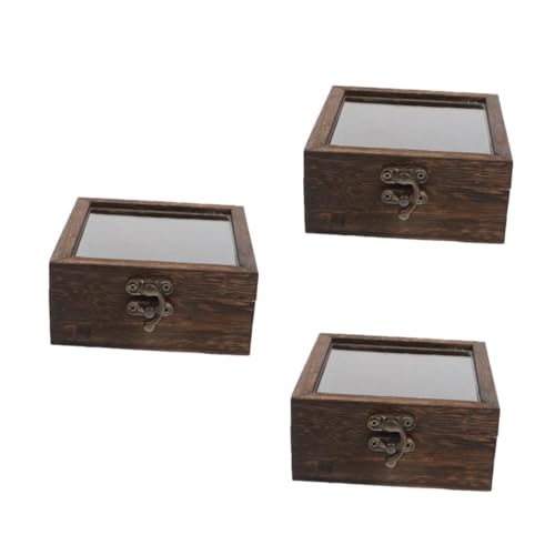 SOLUSTRE 3er-box Kästchen Mit Insektenproben Schaukästen Für Sammlerstücke Pin Vitrine Schattenboxen Vitrinen Ausstellung Der Steinsammlung Probenanzeige Pin-anzeige Holz Light Brown SOLUSTRE 3er-box Kästchen Mit Insektenproben Schaukästen Für Sammlerstücke Pin Vitrine Schattenboxen Vitrinen Ausstellung Der Steinsammlung Probenanzeige Pin-anzeige Holz Light Brown von SOLUSTRE