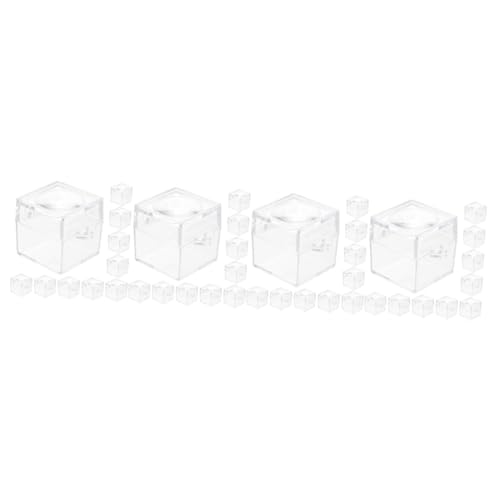 SOLUSTRE 4 Sätze Beobachtungsbox Für Insekten Gerät Insektenfänger Für Insektenbeobachtung Transparente Insektenkäfige Insektenkäfig Mit Vergrößerung Insektenfall Abs 12 Stück * 4 von SOLUSTRE