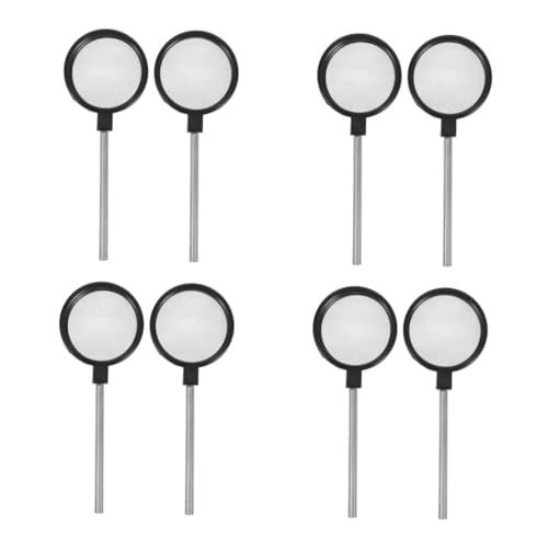 SOLUSTRE 4 Sätze Meniskuslinsenlupe Konkaver Spiegel Kinderlupe Lupe Zum Lesen Von Büchern Lupe Mit Griff Doppellinsenlupe Prop Lupe Kleine Lupe Präzisionslupe Leselupe Glas 2 Stück * 4 von SOLUSTRE